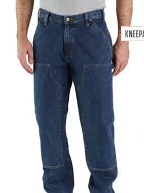 Carhartt Men's Relaxed Fit Blue Work Jeans